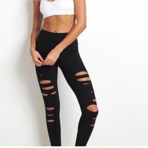 Alo Yoga Black Warrior High Rise Leggings